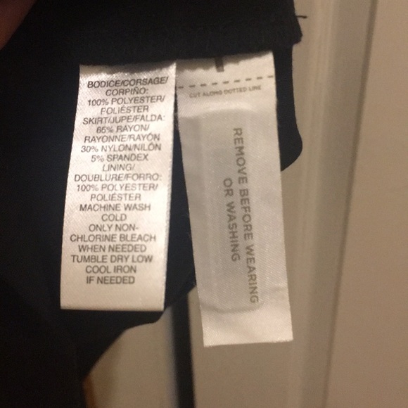 Loft Navy/Black Dress Size 0 - Picture 5 of 5